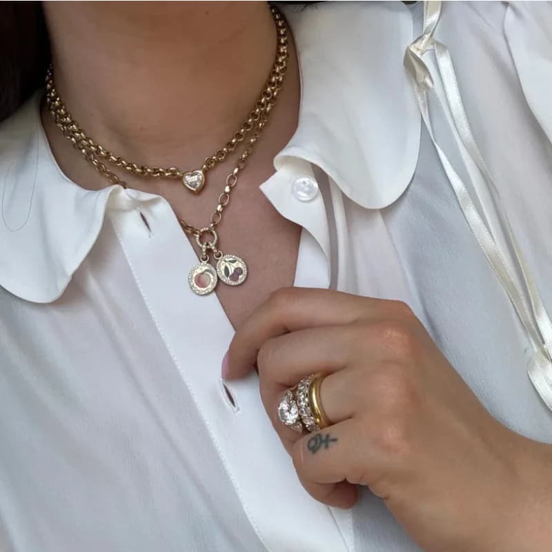 2026 European and American Painted Fruit Rhinestone Pendant Colorful Fresh Clavicle Necklace for Women Gift - image 5