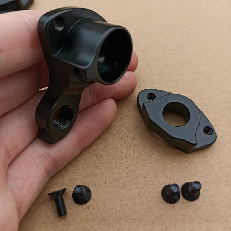 1pc Bicycle MECH dropout For Trident Thrust TRINX OEM Bike Axle Thru Quick Release carbon frame 142x12mm Gear derailleur hanger - image 4