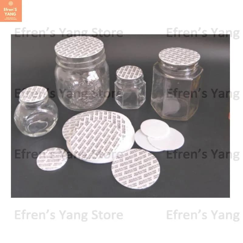 500PCS Self-adhesive Foam Pressure Sensitive Seal Sealing Stickers Glass Plastic Bottle Lining To Prevent Leakage 42MM 47MM 49MM - image 3