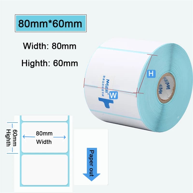 Waterproof Thermal Sticker Self-adhesive Label Barcode Paper Width 80 MM 90 MM Supermarket Price Blank Printing Paper - image 3