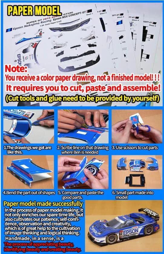 1:300 Scale USS Saturn V Rocket and Launch Pad DIY Handcraft PAPER MODEL KIT Handmade Toy Puzzles - image 3