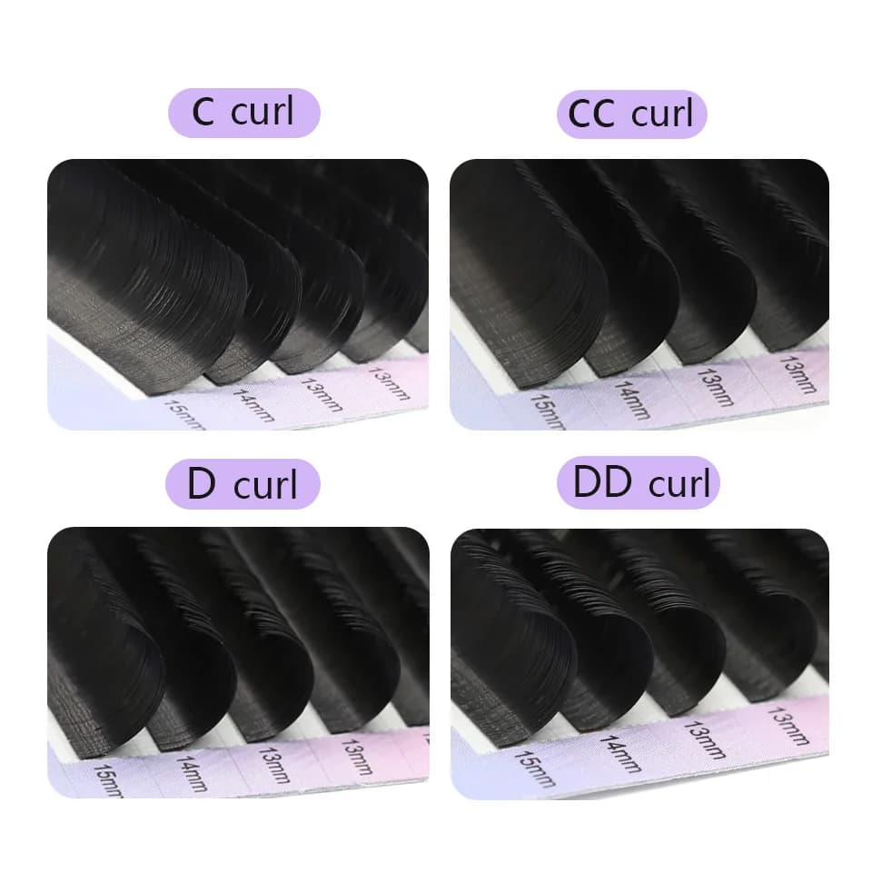 AGUUD 10Trays Ellipse Eyelashes Extension Wholesale Flat Lashes Premium Ellipse Natural Soft Split Tips Cashmere Flat Lashes - image 4
