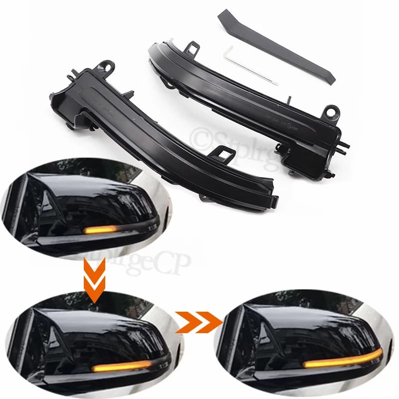 For BMW 1 Series F20 F21 116i 118i 120i 125i 130i 2012 - 2016 Dynamic LED Side Rearview Mirror Turn Signal Light Indicator
