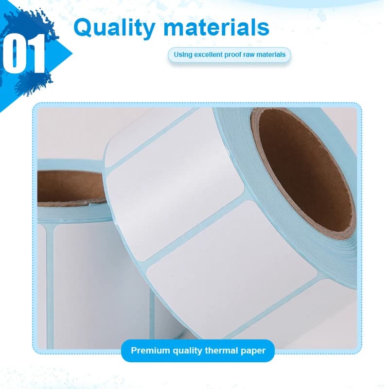 Waterproof Thermal Sticker Self-adhesive Label Barcode Paper Width 80 MM 90 MM Supermarket Price Blank Printing Paper - image 4