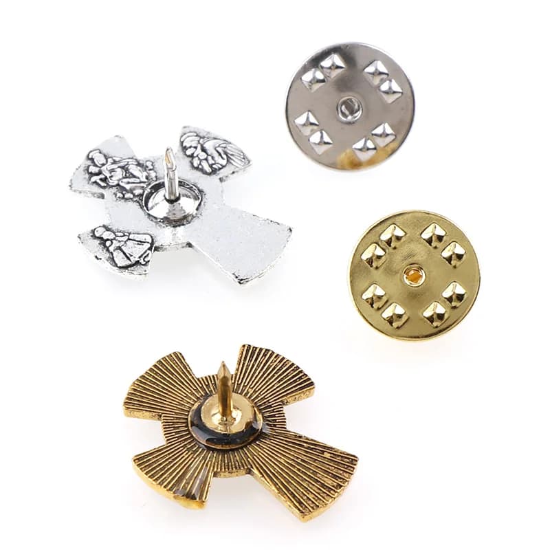 Trendy Brooches Pins Holy Grail Saint  Christ Metal Badges Pigeon Cross Lapel Pins for Cothes Vintage Boutonniere Collar Jewelry - image 3