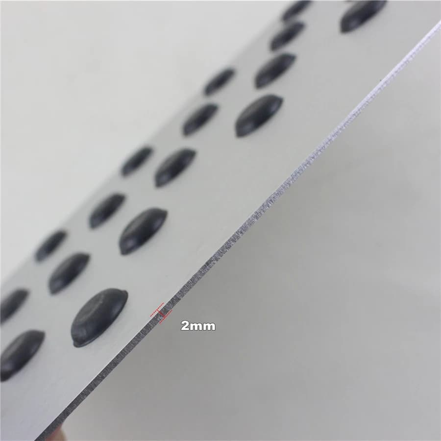 Car Non-slip Plate Carpet pedal Floor Mat Aluminum alloy Environmental Rubber Car Accessories Styling - image 4