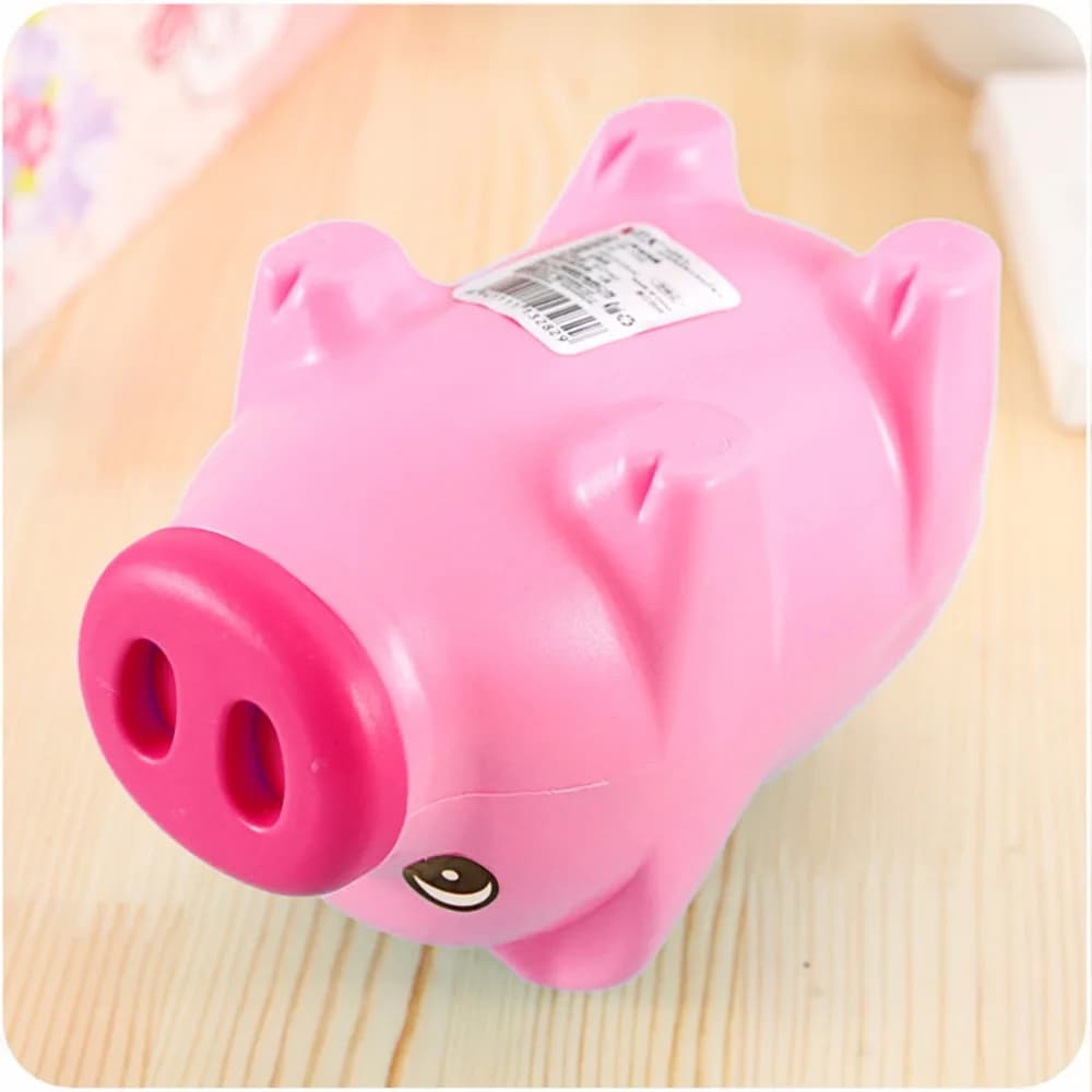 Cartoon cute Pink pig coin crash coin box gift children save  Money Saving Box Case Coins Kawaii Cartoon Pig Shaped Piggy Bank - image 3
