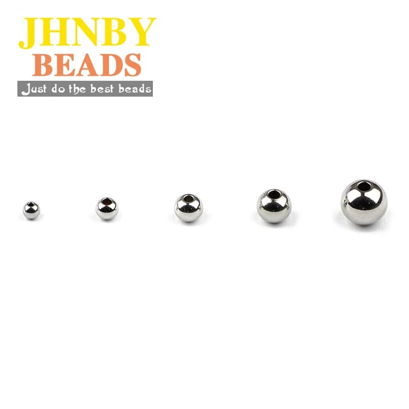 JHNBY 4 Styles Stainless Steel Spacer Beads Ball 3/4/6/8MM Metal Round Loose Beads For Jewelry Bracelets Making DIY Accessories - image 4