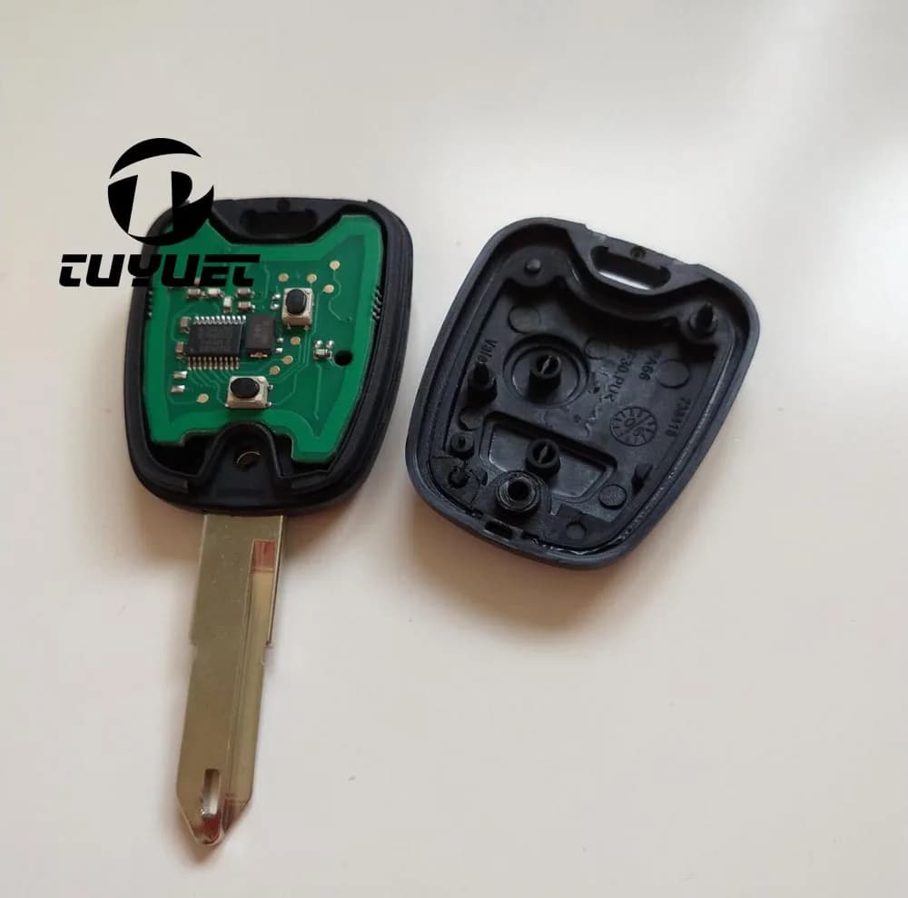 New Remote Key For PEUGEOT 206 2 Button 433MHz With Chip ID46 + Uncut Blank Blade - image 3
