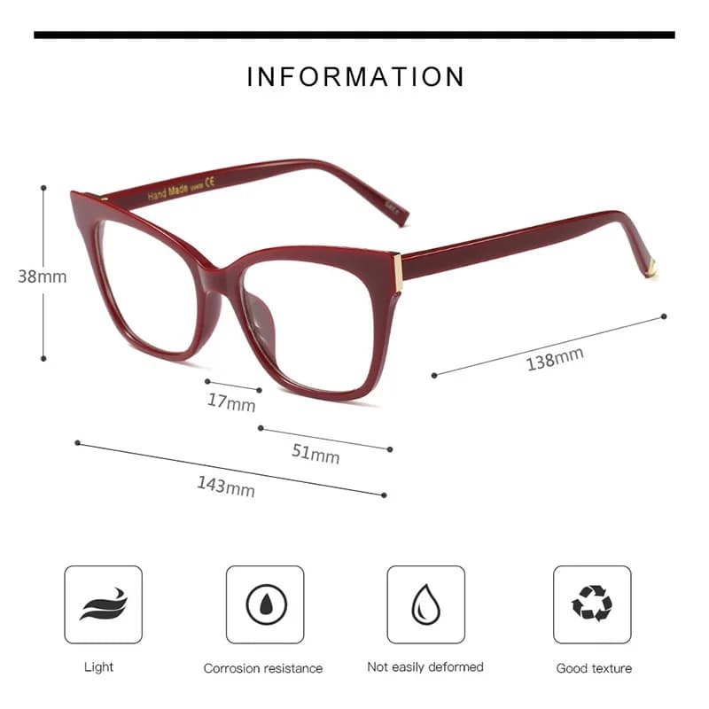 Woman Acetate Optical Eyeglasses Fashion Frame Spectacles for Women Prescription Eyewear Glasses Frame Stylish High Quality - image 5
