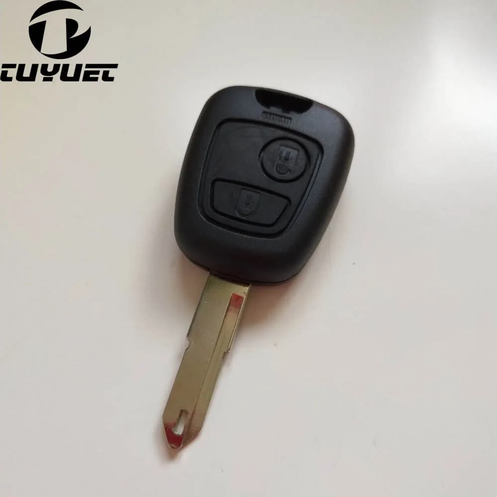 New Remote Key For PEUGEOT 206 2 Button 433MHz With Chip ID46 + Uncut Blank Blade - image 4