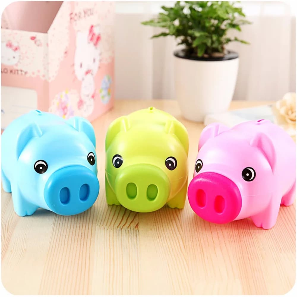 Cartoon cute Pink pig coin crash coin box gift children save  Money Saving Box Case Coins Kawaii Cartoon Pig Shaped Piggy Bank - image 5