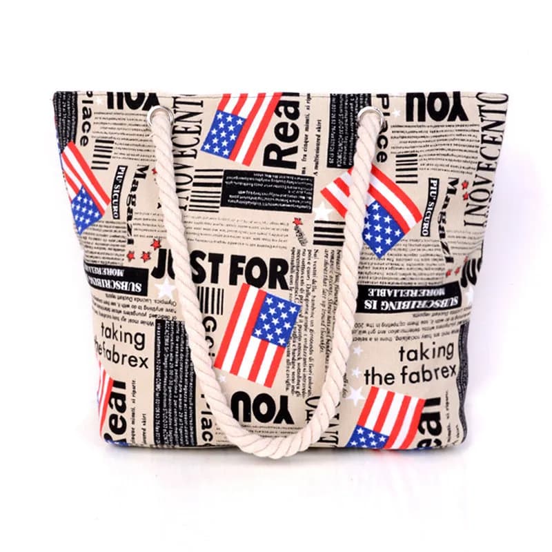 New Ladies Canvas Handbag Large Capacity Paris Tower Printed  Travel Shopping Bag Female Shoulder Crossbody Bag Beach Tote Bags - image 3