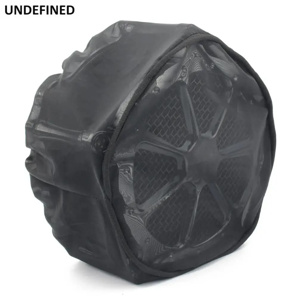 Motorcycle Air Filter Cleaner Kit Rain Cover Black Waterproof For Harley Touring Road King Dyna Softail Sportster 883 Universal - image 4