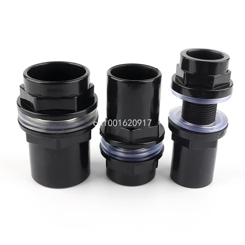 1pcs Avaliable 20-50mm PVC Pipe Fittings Aquarium Fish Tank Connector Overflow Thread Water Supply Accessories Joint - image 3