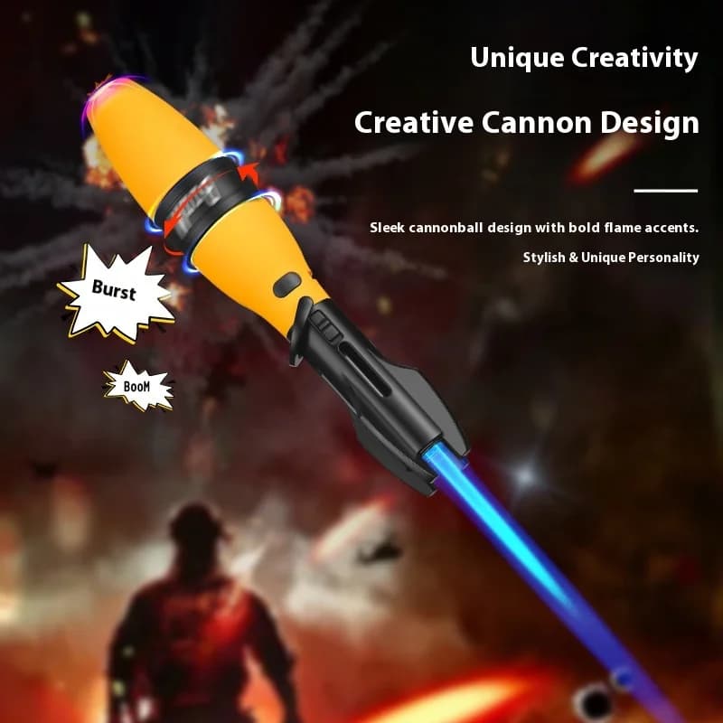 Powerful Metal Windproof Turbo Jet Butane Gas Lighter Barbecue Kitchen Torch Cigar Accessories Ignition Gadgets Bowling Shape - image 3