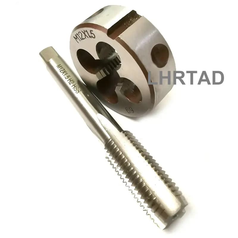 M12 tap drill bit and die set M12x1.0 M12x1.75 M12x1.5 M12x1.25 HSS Machine Plug Tap round die M12x0.75 thread taps dies M12x0.5 - image 3