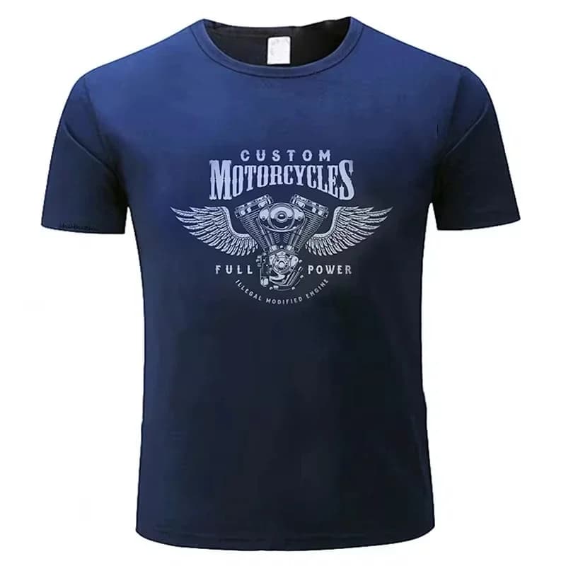 Davidson T Shirt 2026 New Motorcycle Engine Graphic 100% Cotton Men Women Unisex Oversized Heavyweight Biker Streetwear Tops - image 4