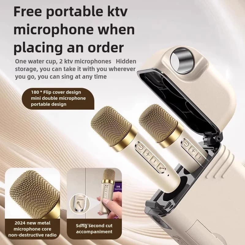 Kinglucky K18 pro Portable Karaoke Party Speaker with Wireless Microphone Bluetooth 5.0 Speakers Big Powerful Sound - image 5