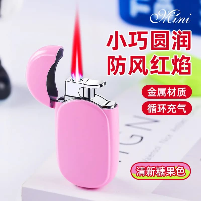 Novel Windproof Metal Butane Gas Lighters Tools Festival Gifts Cigar Accessories Portable Torch Cigar Lighter Premium Utility - image 5