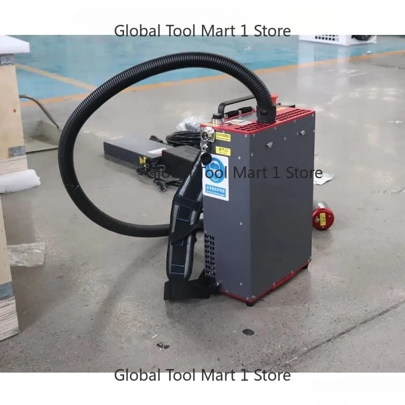 300W Backpack Pulse Laser Cleaning Machine Portable Laser Cleaner For Wood Paint Metal Rust Wall Graffiti Removal