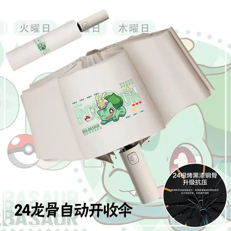 Hot Sale Auto Open Close Pokemon Umbrella Pikachu Gengar Cute Cartoon Folding Rainproof UV Protection Travel Gift for Fans - image 6