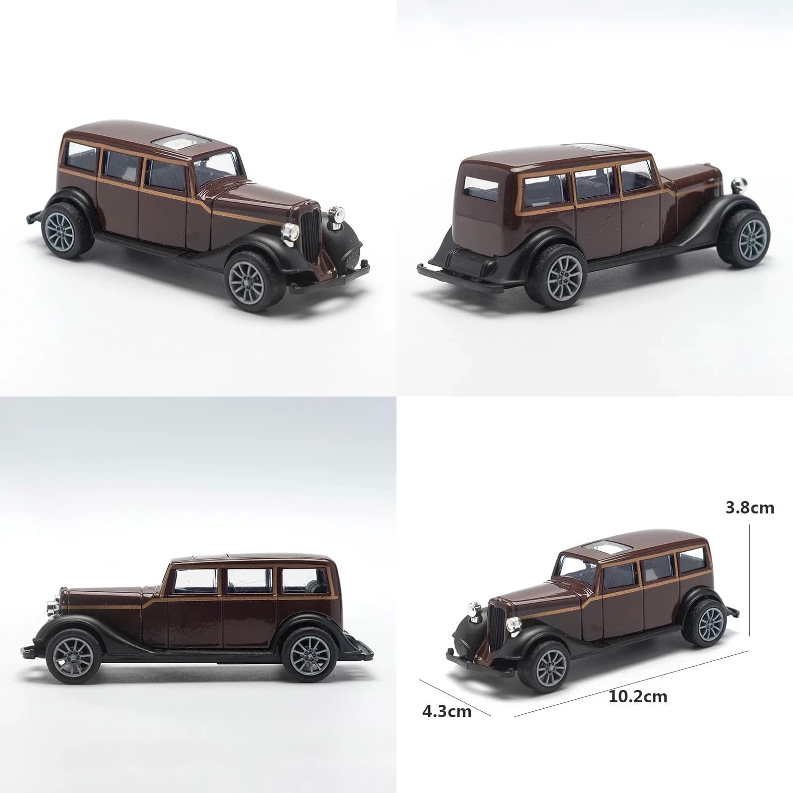 1:43 Alloy Vintage VAN OFF ROAD PICK UP Diecast Car Model Classic Pull Back Car Model Miniature Vehicle Replica for kids adults - image 5