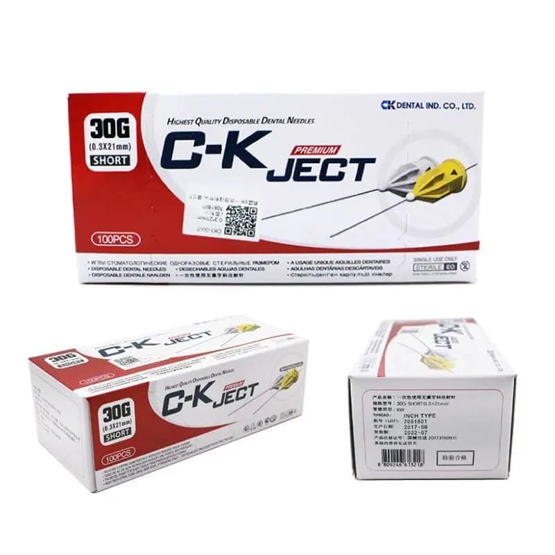 100Pcs Syringe Needle Dental Anesthesia Materials Disposable Needle Syringe Sterile Needle Metric\Inch Dental Materials - image 4