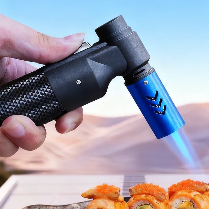 Honest Windproof Kitchen Cooking Spray Gun Torch Blue Flame Jet Gas Lighter Turbo Jewelry Welding Cigar Lighters - image 3