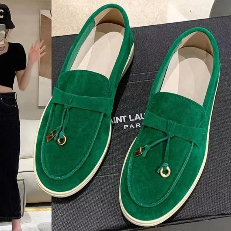 Women Flats 2025 New Trend Spring Autumn Platform Suede Loafers Casual Ladies Walking Non Slip Chaussure Femme Scarpe Da Donna - image 3