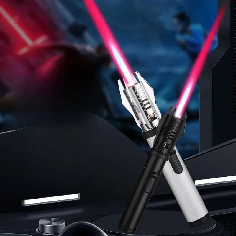 Light Sword Spray Gun 100 Power Lighter Metal Windproof Inflatable Cigar Lighter Kitchen Outdoor Barbecue Torch Igniting Gun - image 5