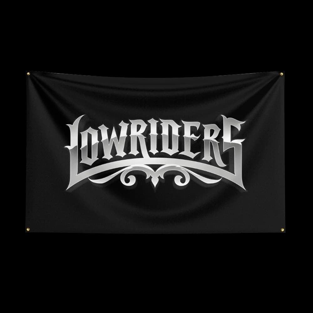 90*150CM Lowriders Racing Flag Polyester Digital Printing Banner for Garage Wall Art Indoor Decoration With Brass Grommets - image 5