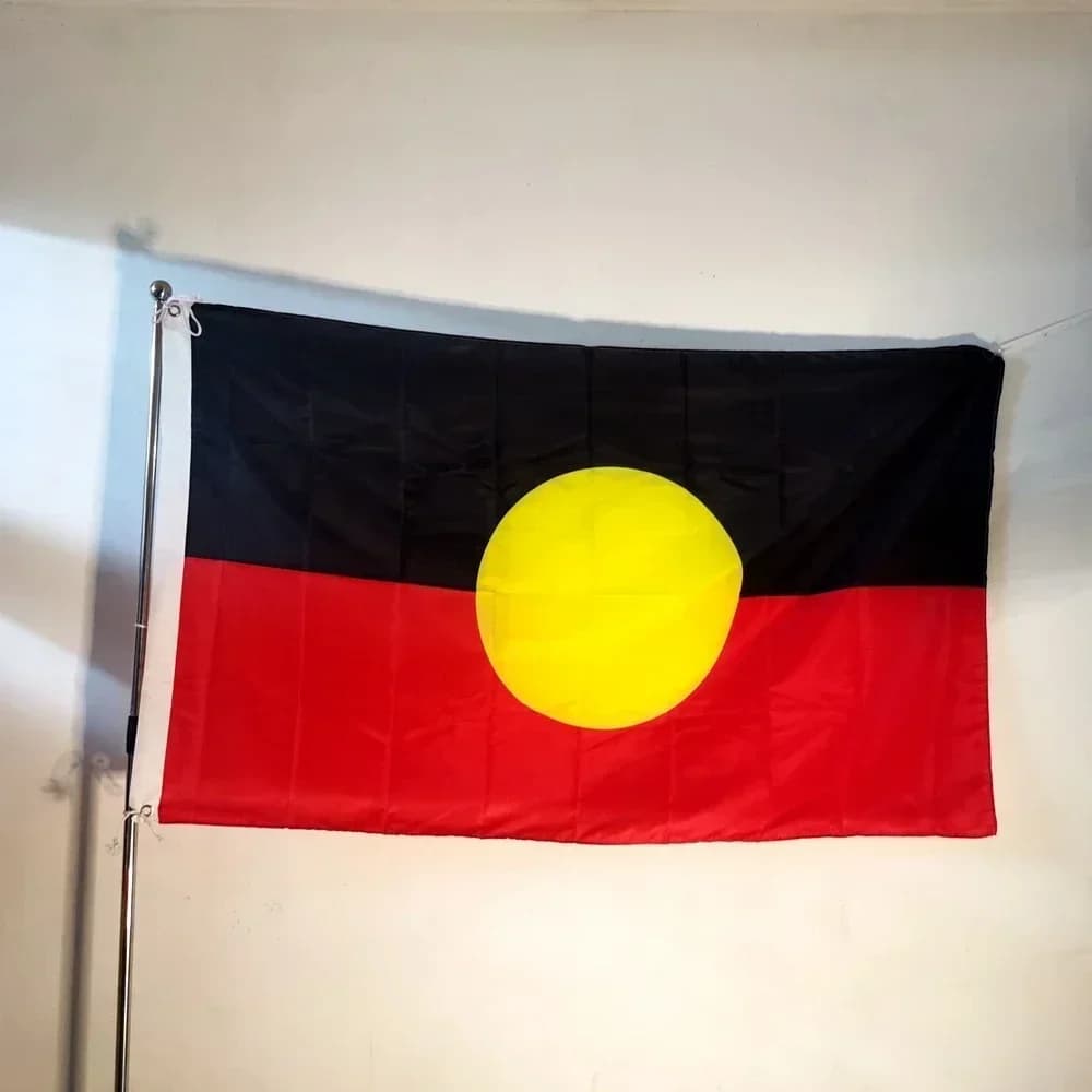 Large 90x150cm Australian Aboriginal Flag - Ideal for Home Decoration & Outdoor Display Exquisite Design Perfect Hanging Decor