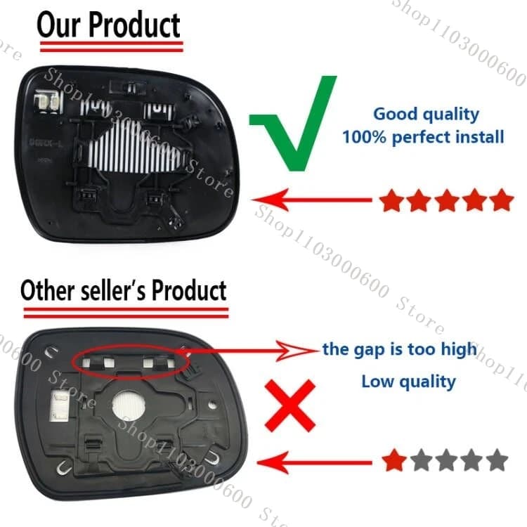 Mirror Heated Side Glass For Lexus RX300 RX330 RX350 RX400H 2003-2008 Rearview Mirror Lens For Toyota Hilux Vigo 2005-2015 - image 5