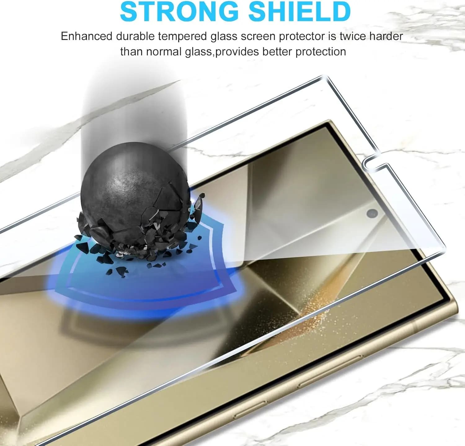 For Samsung Galaxy S24 Ultra tempered glass high-definition anti drop screen protector - image 5