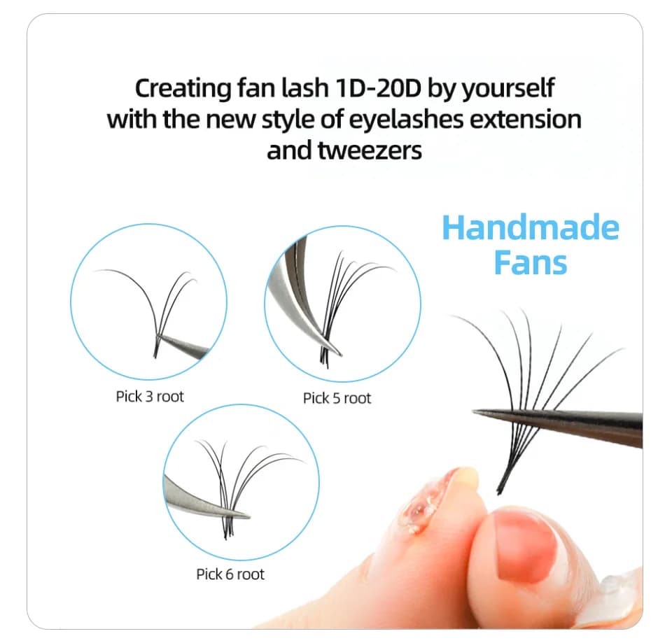 10 Cases False Mink Eyelash Extensions 8-25mm Individual Silk Eyelashes maquiagem cilios for Professionals Makeup Volume Lashes - image 4