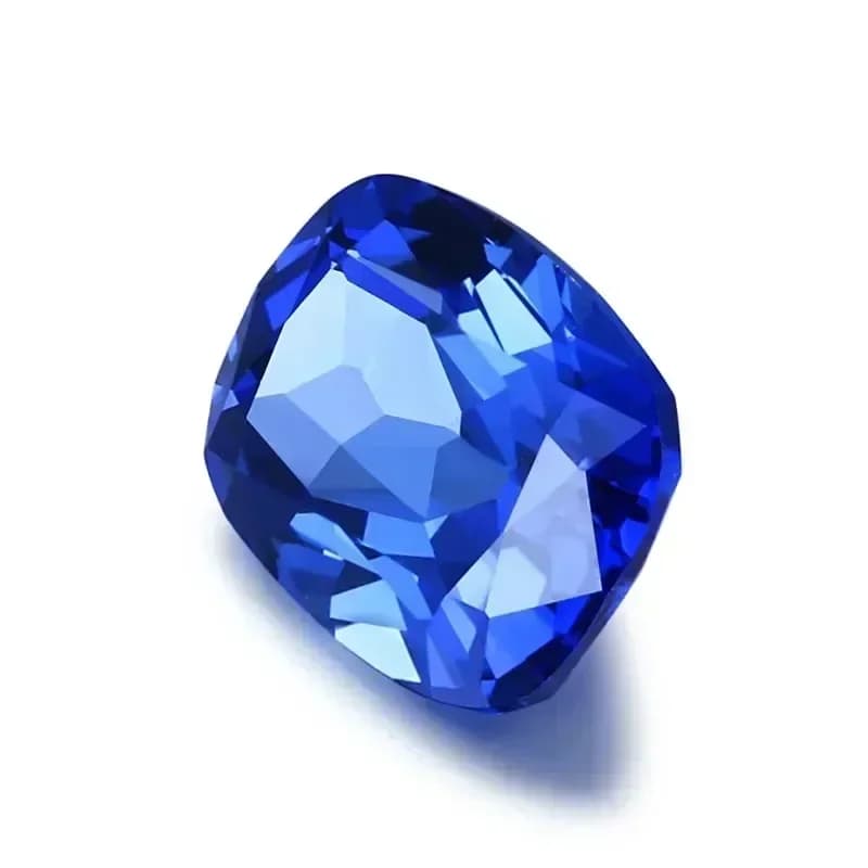 Rectangular Cushion Royal Blue Lab Grown Sapphire VVS1 Gemstone for Diy Jewelry Making Selectable  Certificate - image 3