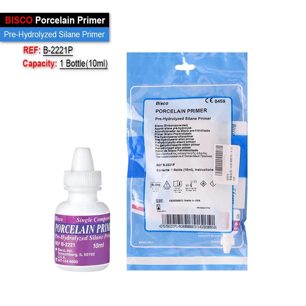3 Types BISCO Porcelain Treatment Material Z-Prime Plus Zirconia Alumina Metal Primer Ceramic Adhesive Restoration Silane Agent - image 4