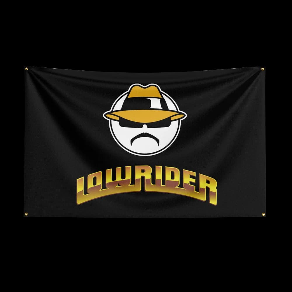 90*150CM Lowriders Racing Flag Polyester Digital Printing Banner for Garage Wall Art Indoor Decoration With Brass Grommets - image 3