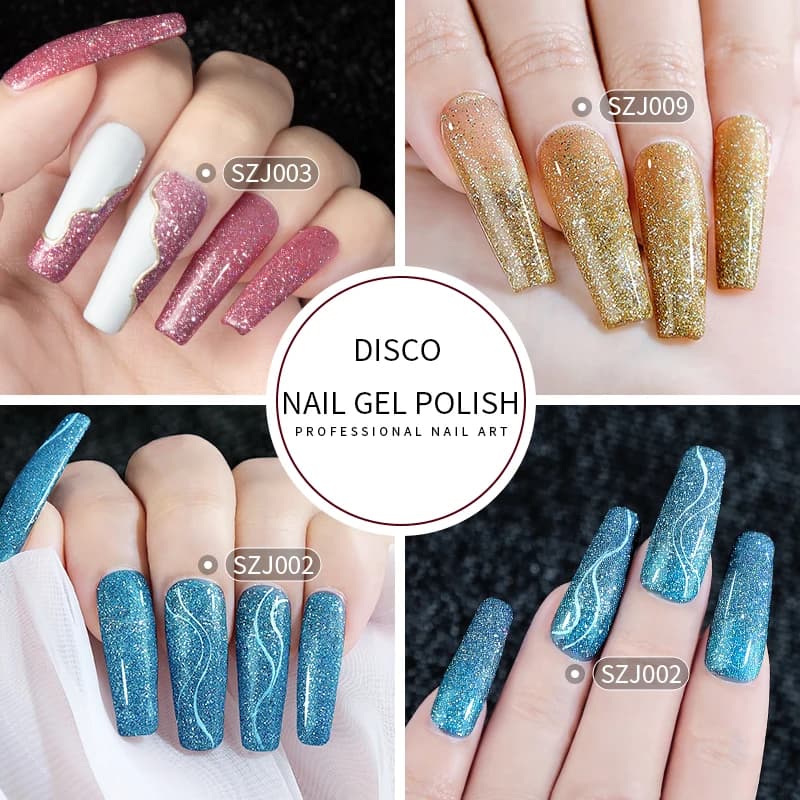 15ml Super Reflective Flash Disco Nail Gel Polish Relective Glitter Semi Permanent Nail Art Varnish For Manicures - image 4