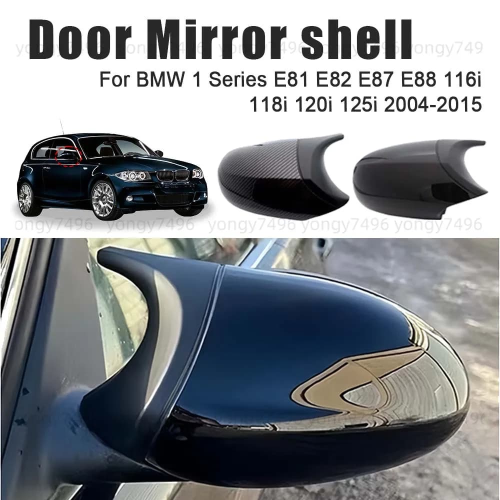 Protective Cover Door Mirror Shell For BMW 1 Series E81 E82 E87 E88 116i 118i 120i 125i 2004-2015 Car Rearview Accessories
