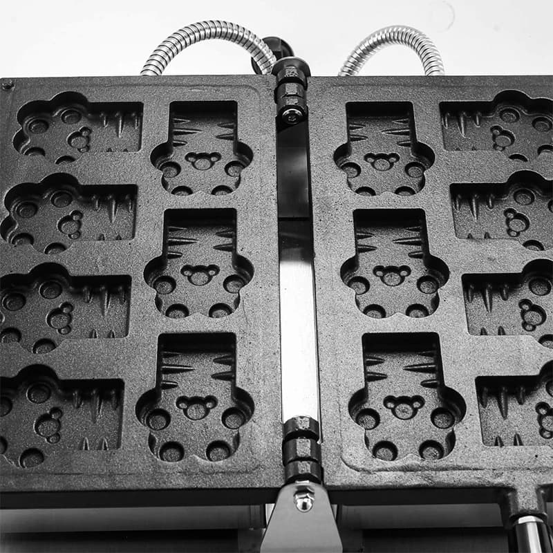 7pcs Cat Claw Waffle Machine 1800W Cute Shape Animal Paw Waffle Machine 110V 220V Cartoon Pancake Pan - image 6