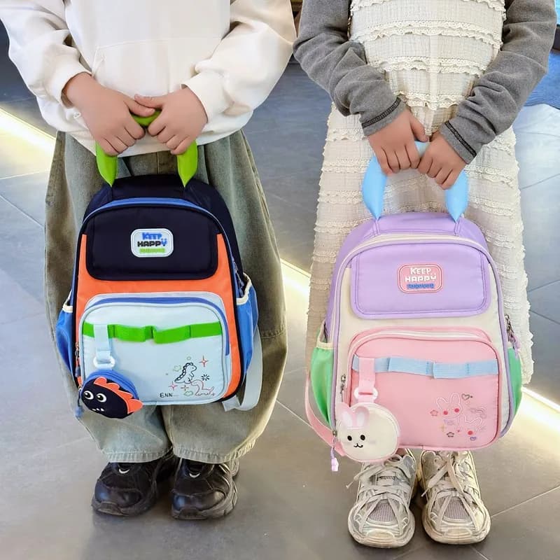 New Lightweight Backpack for Kids Ages 1-5,Double-Shoulder Kindergarten School Bag for Boys Girls,Cute Toddler Bookbag