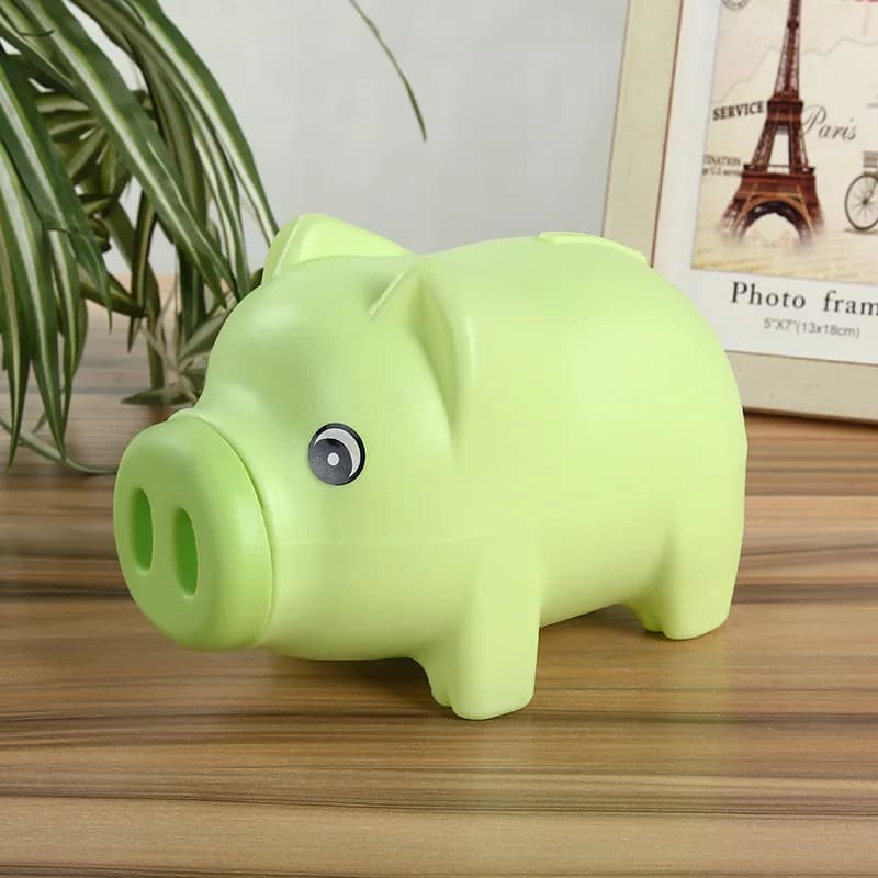 Cartoon cute Pink pig coin crash coin box gift children save  Money Saving Box Case Coins Kawaii Cartoon Pig Shaped Piggy Bank - image 6