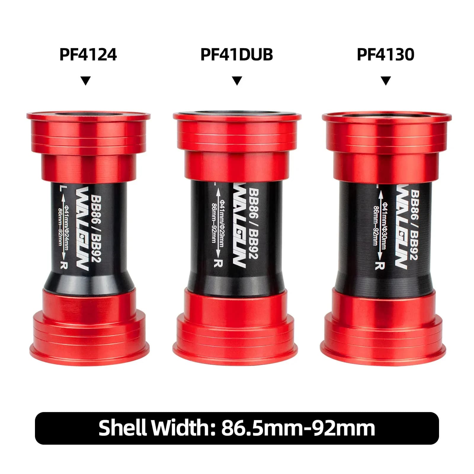 BB86 BB92 Bike Bottom Bracket Ceramic BB for MTB Road PF4124 PF4130 PF41DUB 41mm 24mm 30mm 29mm DUB Gxp 105 Bicycle Crank Parts - image 3