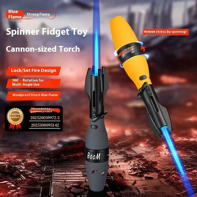 Powerful Metal Windproof Turbo Jet Butane Gas Lighter Barbecue Kitchen Torch Cigar Accessories Ignition Gadgets Bowling Shape - image 4