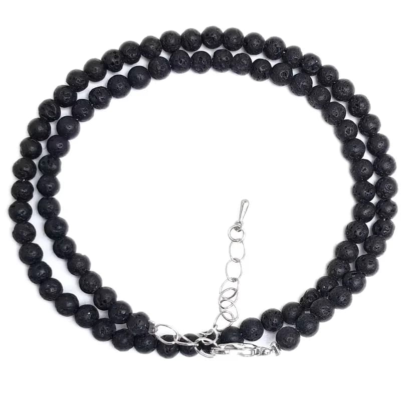 Bohemian Natural Stone 4mm Round Beads Agate quartz opal Necklaces Women Friendship Neck Jewelry Fashion Vacation Chokers - image 6