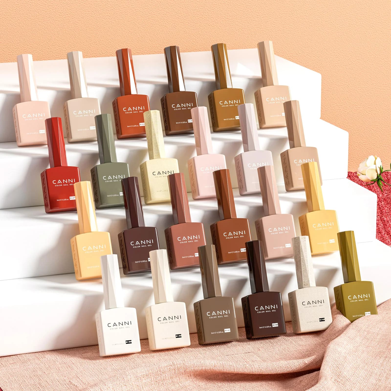 CANNI HEMA FREE Nail Gel Polish VIP Kit Color Chart Diamond Top Coat 30pcs/set 9ml Soak Off UV LED Nail Manicure CC1 to CC7 Kit - image 5