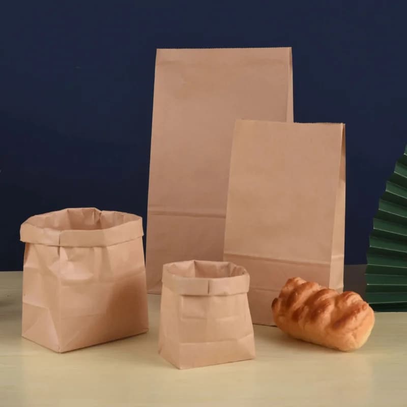 10/25/50/100 Brown Kraft Paper Bags, Food, Vegetable, Candy, Lunch Bags, Multi-size Universal! - image 4