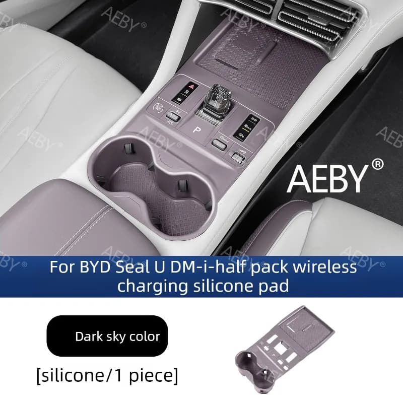 For BYD Seal U DM-i 2025-2026 Center Console Tray,Car Center Console Organizer,Protector,Waterproof Wireless Charging Pad - image 6